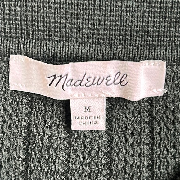 Madewell Men's Black Knit Button Down Shirt - Picture 2 of 4